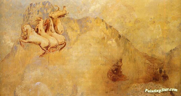 The Chariot of Apollo Artwork by Odilon Redon