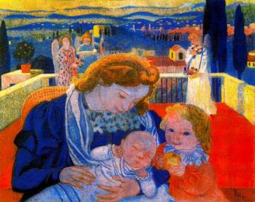 Vierge à L'enfant Et Petit Saint Jean Artwork by Maurice Denis