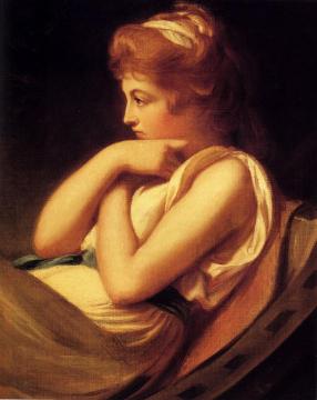 Serena In Contemplation Artwork by George Romney