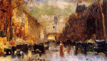 Boulevard In Paris Artwork by Lesser Ury
