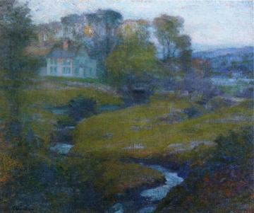 Lingering Rain, Moon And Eventide Artwork by Robert Vonnoh