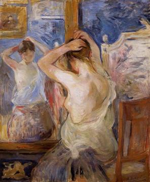 Before the Mirror Artwork by Berthe Morisot