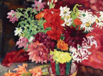 Fleurs D'Été à La Pitiche De Metthey Artwork by Louis Valtat