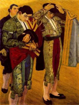 Toreros Greeting Artwork by Daniel Vazquez Diaz