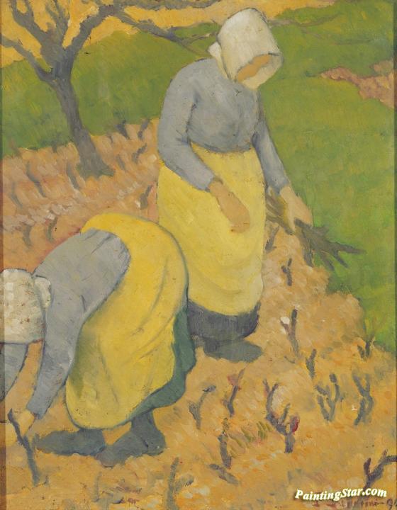 Women in the Vineyard Artwork by Paul Serusier