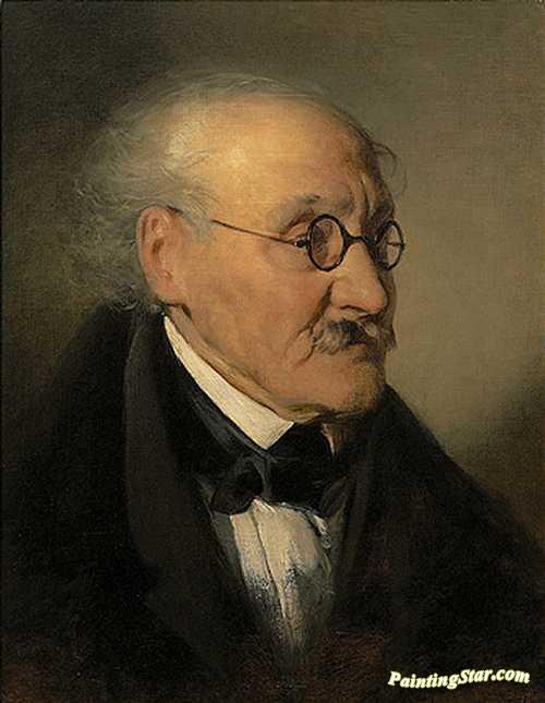 Portrait Of Iganz Franz Castelli Artwork by Friedrich von Amerling