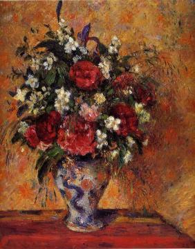 Vase of Flowers Artwork by Camille Pissarro