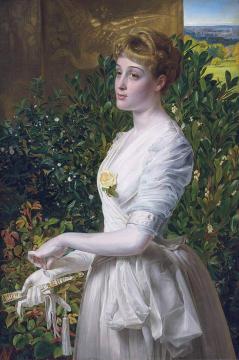 Portrait Of Julia Smith Caldwell Artwork by Anthony Frederick Sandys