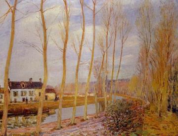 The Loing Canal at Moret Artwork by Alfred Sisley