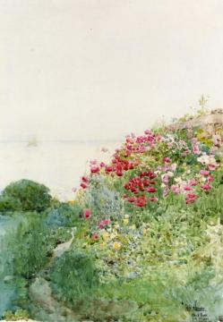 Field Of Poppies, Isles Of Shaos, Appledore Artwork by Frederick Childe Hassam