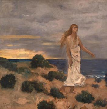 Woman by the Sea Artwork by Pierre Puvis de Chavannes