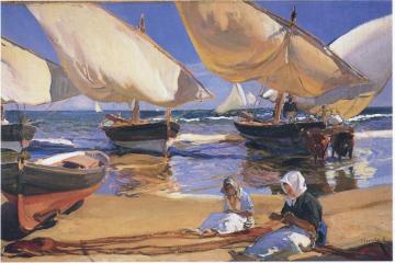 On The Beach At Valencia Artwork by Joaquin Sorolla y Bastida
