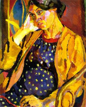 Vanessa Bell Pregnant Artwork by Duncan Grant