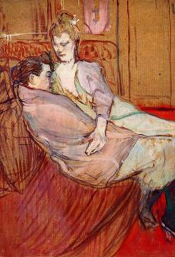 The Two Friends Artwork by Henri de Toulouse-Lautrec