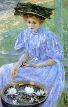 Pond Lilies Artwork by Robert Lewis Reid