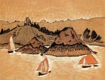 Fishing Boats On The Breton Coast Artwork by Paul Serusier