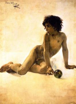 Nude With Ball Artwork by Joaquin Sorolla y Bastida