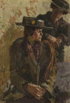 Two Women Artwork by Walter Richard Sickert