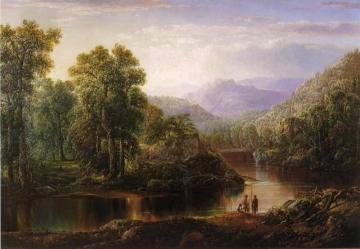 Landscape With Fishermen Artwork by William Louis Sonntag