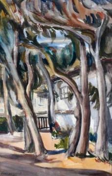 Garden At Villa Borisella Artwork by Boris Grigoriev