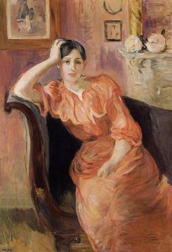 Portrait of Jeanne Pontillon Artwork by Berthe Morisot