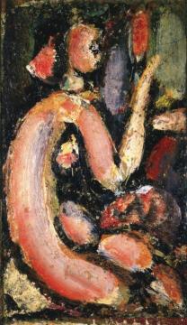 Nude at Mirror Artwork by Georges Rouault