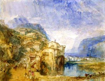 Brünnen, Lake Lucerne in the distance Artwork by Joseph Mallord William Turner