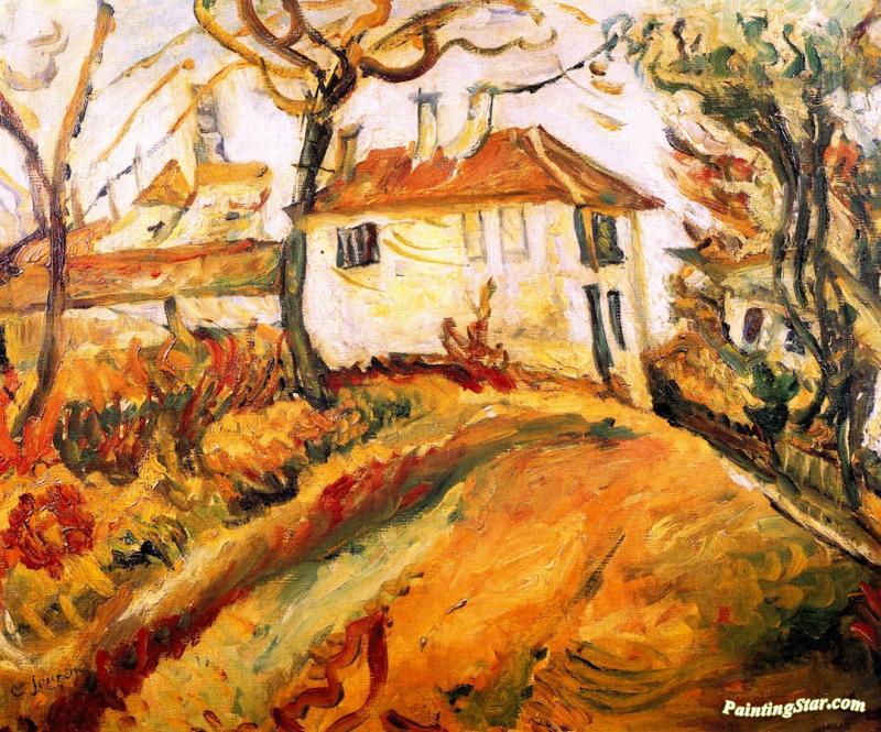 White House On A Hill Artwork by Chaim Soutine