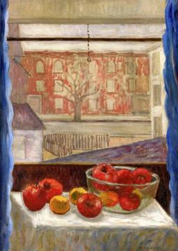 Window With Still Life Artwork by Abraham Walkowitz