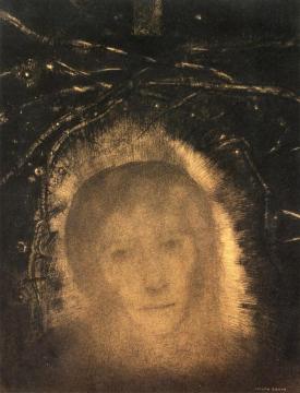 Head Crowned with Thorns Artwork by Odilon Redon