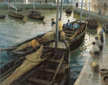 Return From The Catch Artwork by Enrique Martinez Cubells