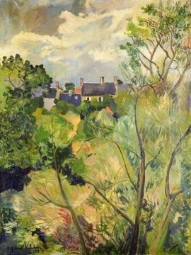 View From My Window In Genets (brittany) Artwork by Suzanne Valadon