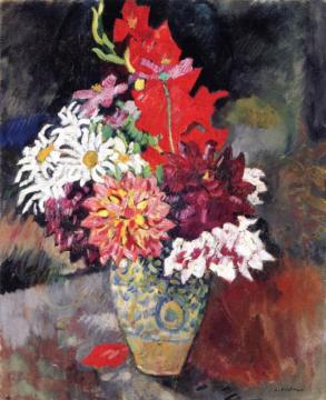 Vase Of Flowers Artwork by Louis Valtat