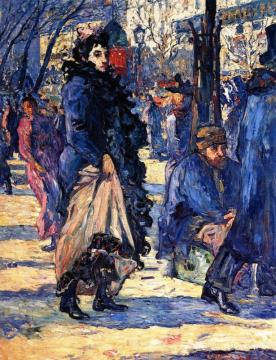 On The Boulevard Artwork by Louis Valtat