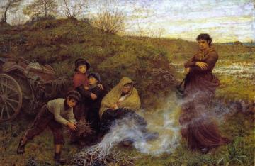 The Vagrants Artwork by Frederick Walker