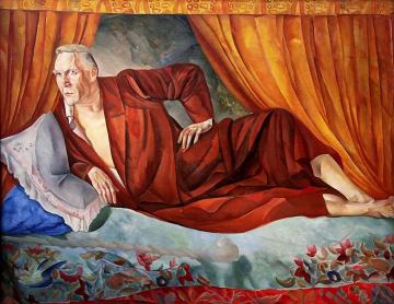 Portrait of Singer Fedor Shaliapin Artwork by Boris Grigoriev