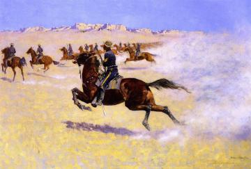 The Pursuit Artwork by Frederic Remington