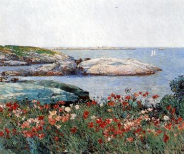 Poppies, Isles Of Shoals Artwork by Frederick Childe Hassam