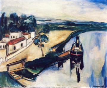 Boat On The River Artwork by Maurice De Vlaminck