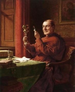 The Connoisseur Artwork by Eduard von Grützner