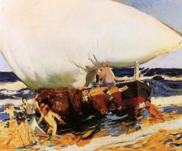 On the Beach, Valencia Artwork by Joaquin Sorolla y Bastida