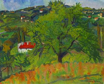 Farm Montcorin Artwork by Suzanne Valadon