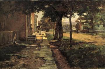 Street In Vernon Artwork by Theodore Clement Steele