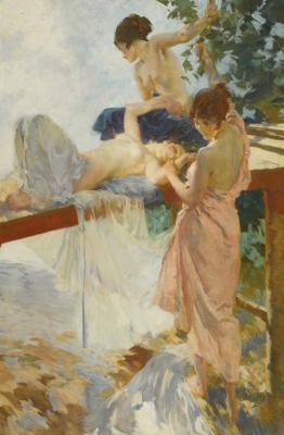 The Painted Bridge Artwork by Sir William Russell Flint