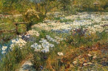 The Water Garden Artwork by Frederick Childe Hassam