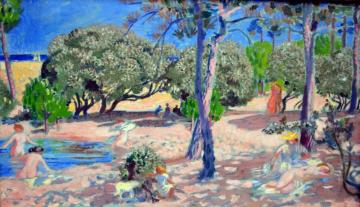 Summer's Day On The Island Of Neirmoutier Artwork by Maurice Denis