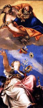 Juno Showering Gifts On Venetia Artwork by Paolo Veronese