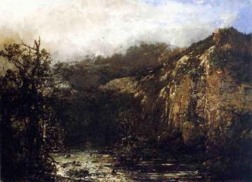 A Mountain Stream From The Foot Of Mt. Carter, New Hampshire Artwork by William Louis Sonntag