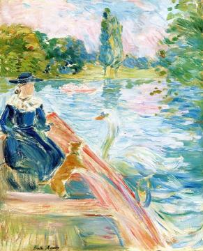 Boating on the Lake Artwork by Berthe Morisot