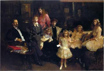 The Family of Rafael Errazuriz Artwork by Joaquin Sorolla y Bastida